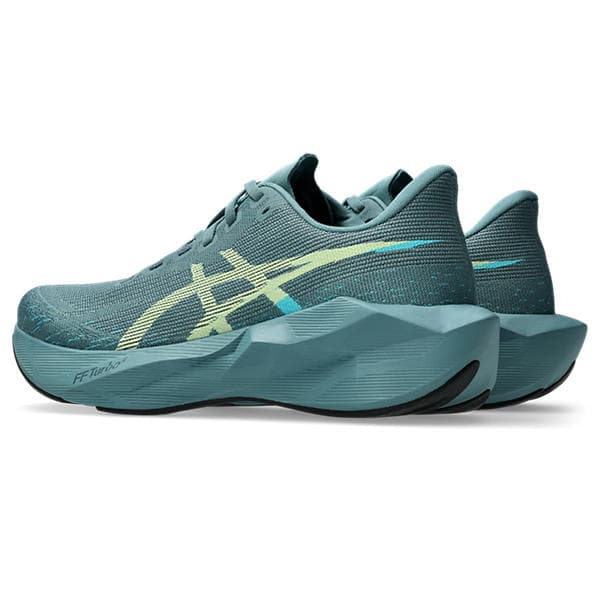 ASICS Novablast 6 – Foggy Teal Illuminate Yellow — 3