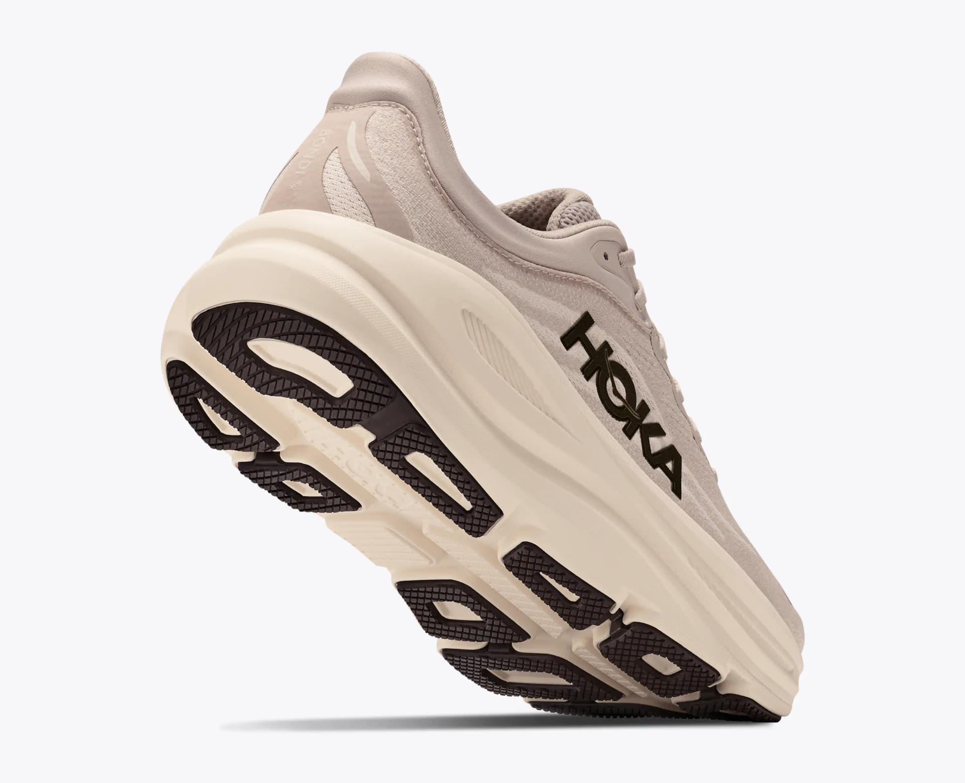 HOKA Bondi 9 – River Rock Grey / Alabaster — 4