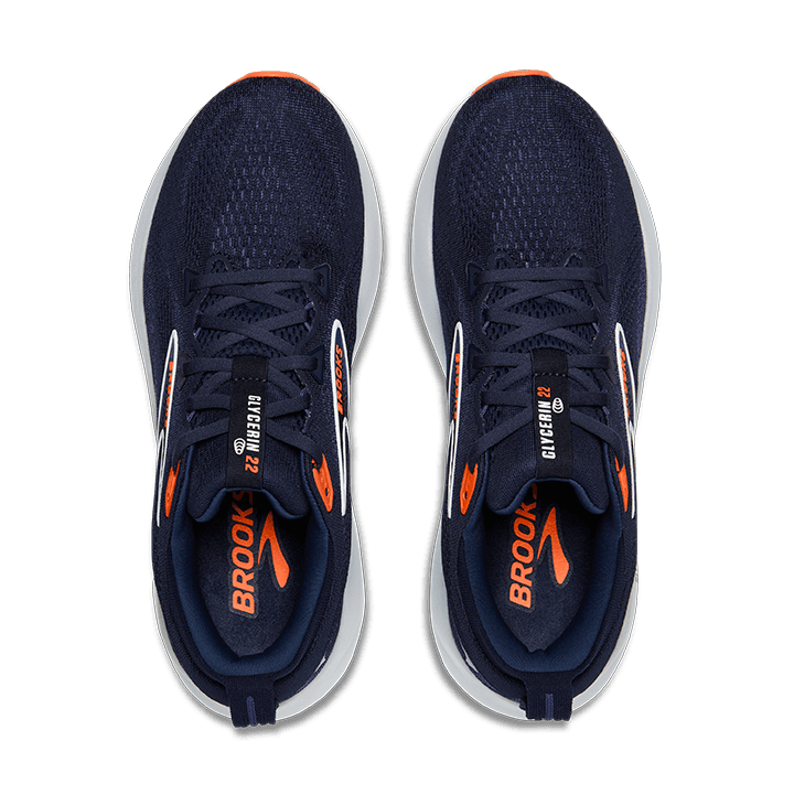 Brooks Glycerin 22 – Peacoat Blue Ribbon Orange — 5