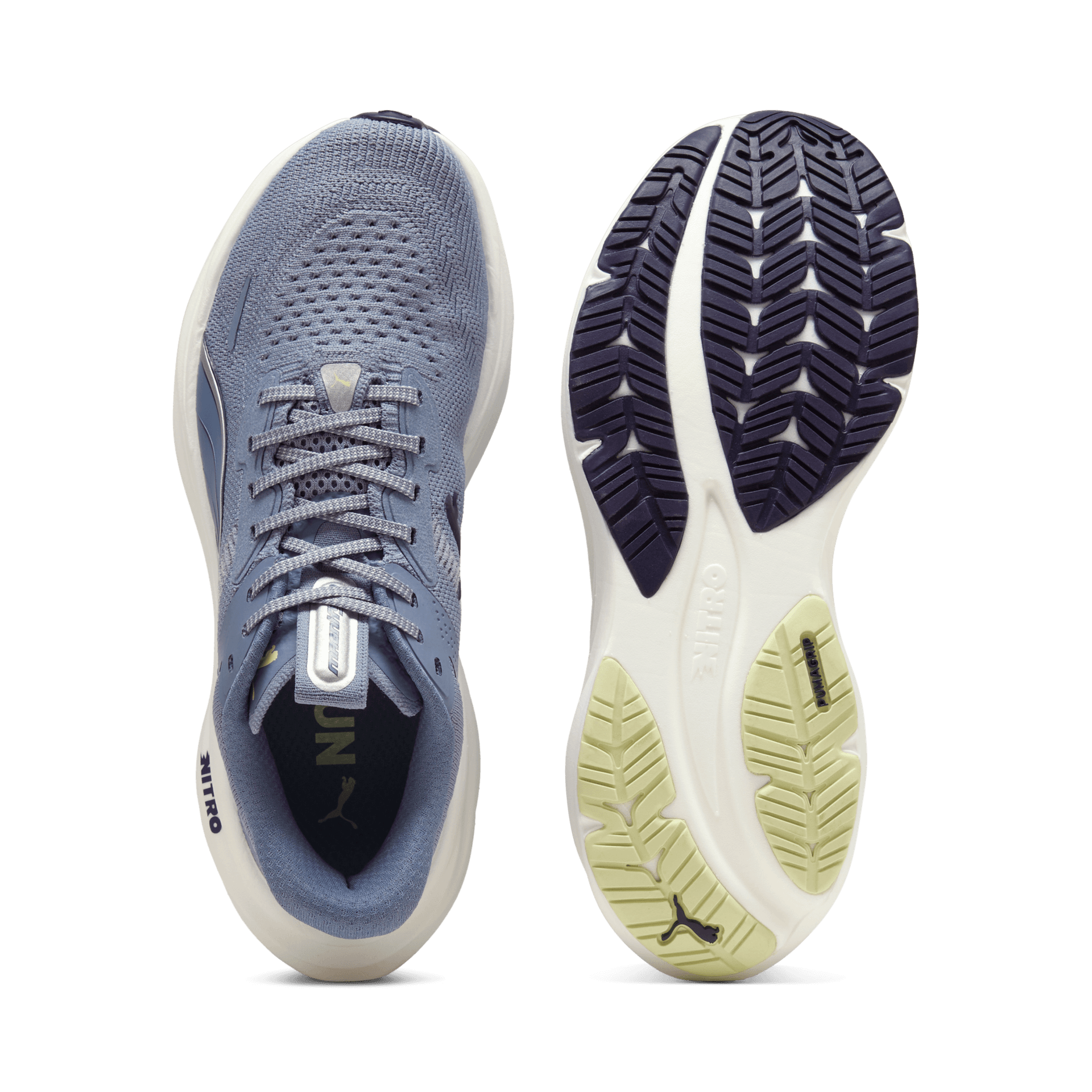 PUMA Magnify Nitro 3 – Gray Sky Deep Plum Vibrant Silver — 6