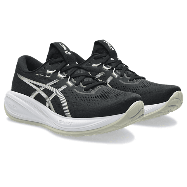 ASICS Gel-Cumulus 28 – Black White — 2