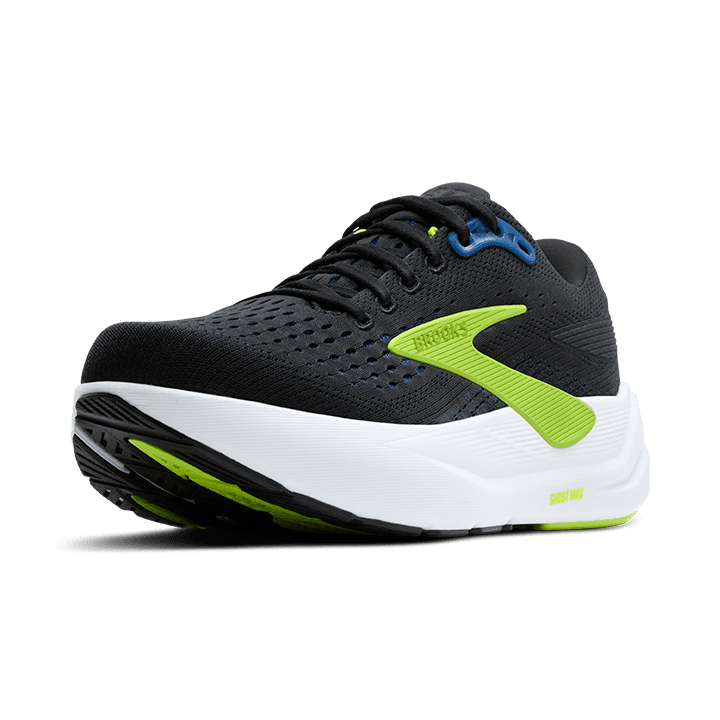 Brooks Ghost Max 3 – Black Navy Acid Lime — 4