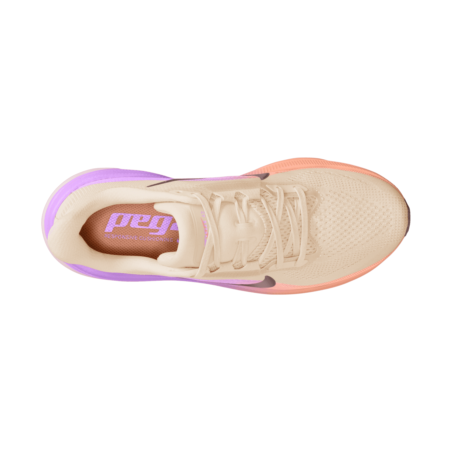 Nike Pegasus 42 – Chalk Tattoo Orange Pulse Bright Violet — 3