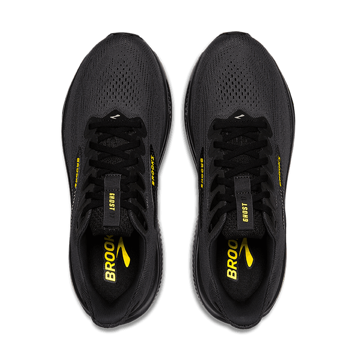 Brooks Ghost 17 – Ebony Black Yellow — 5