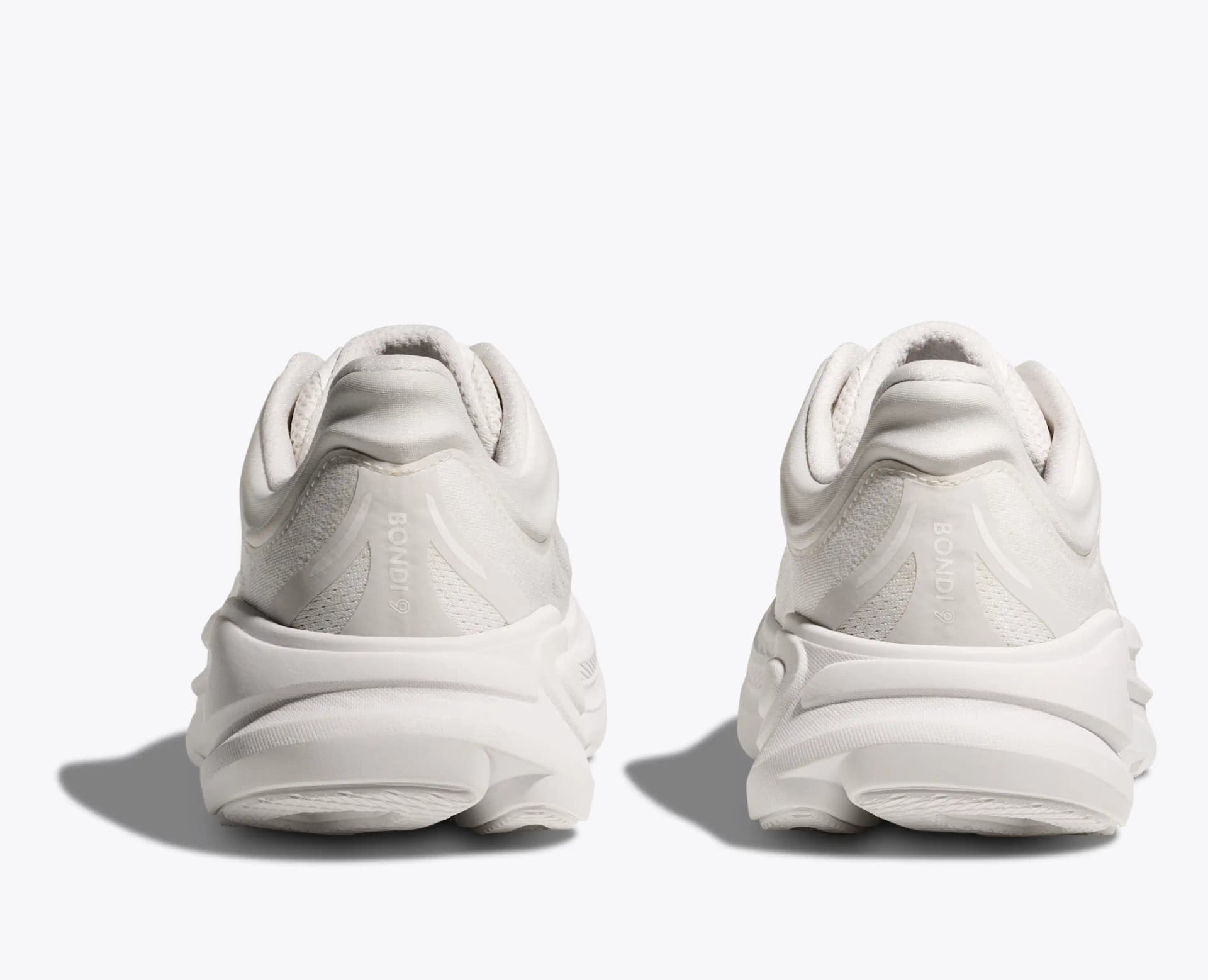 HOKA Bondi 9 – White / White — 5