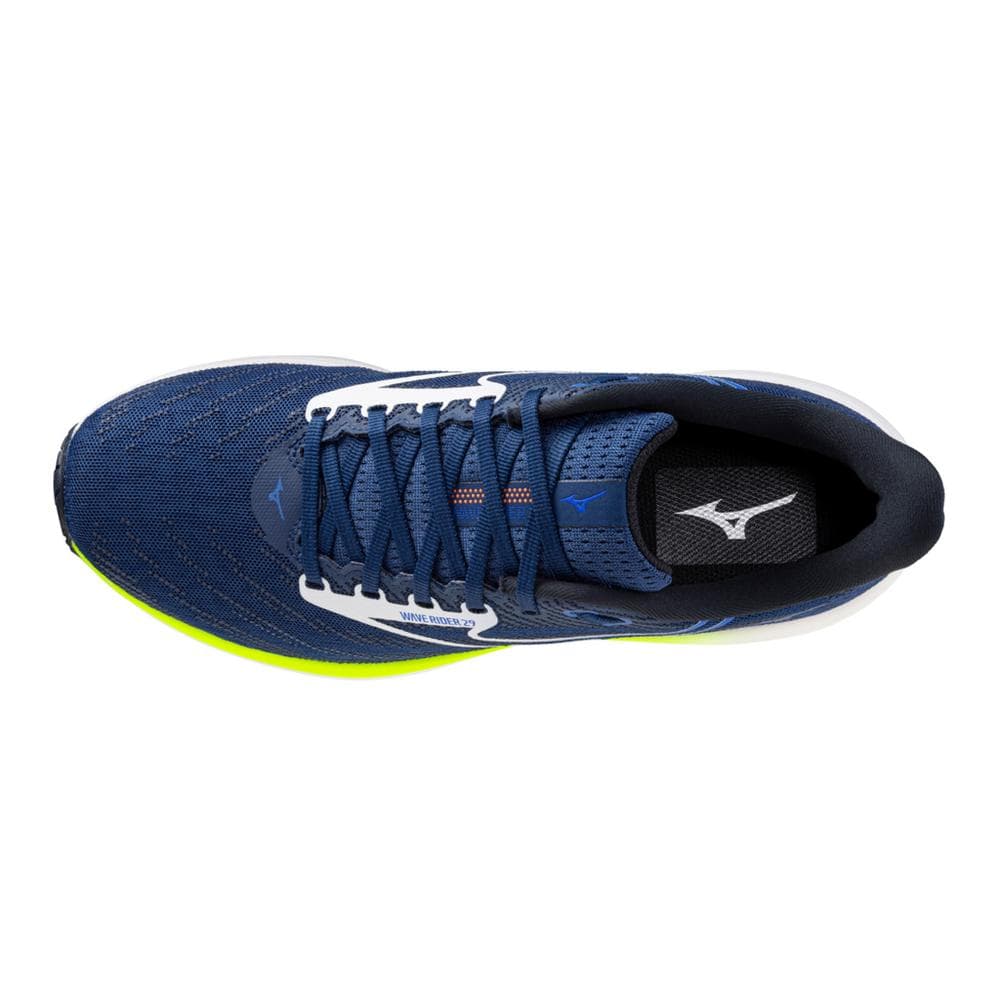 Mizuno Wave Rider 29 – Estate Blue White — 4