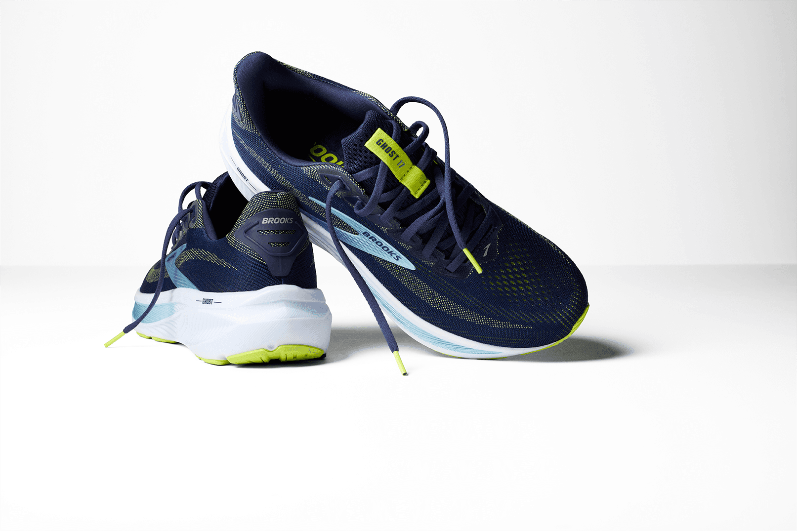 Brooks Ghost 17 – Peacoat Lime Blue — 8