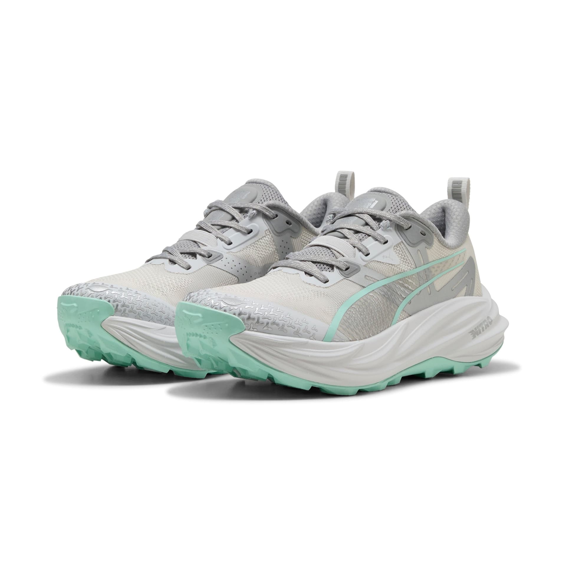 PUMA Voyage Nitro 4 – Feather Gray Mint Melt Puma Silver — 3