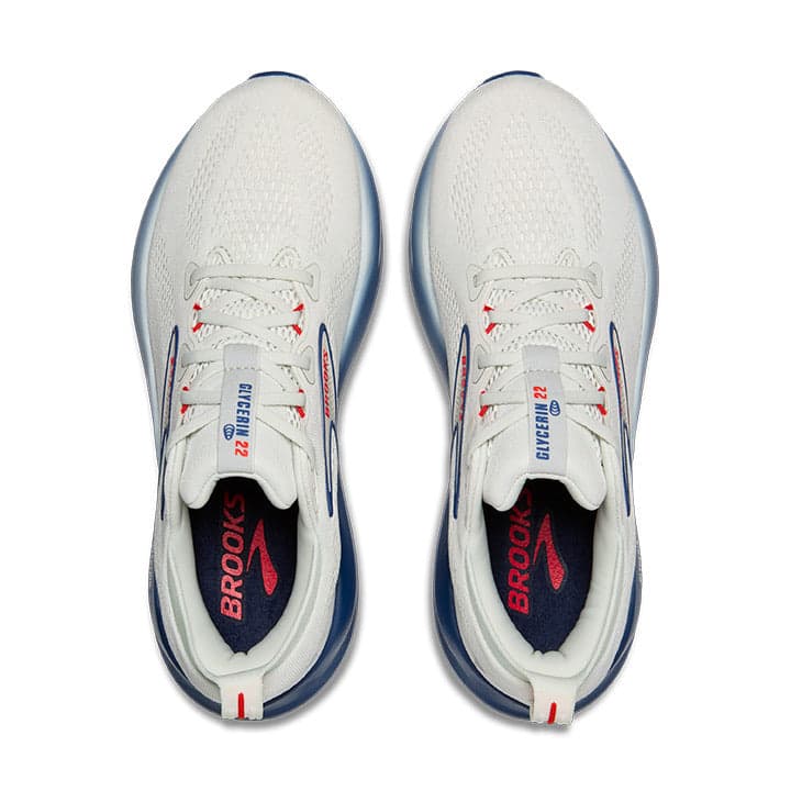 Brooks Glycerin 22 – Gray Navy Peony Fiery Red — 4