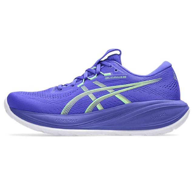 ASICS Gel-Cumulus 28 – Cobalt Burst Illuminate Green — 4