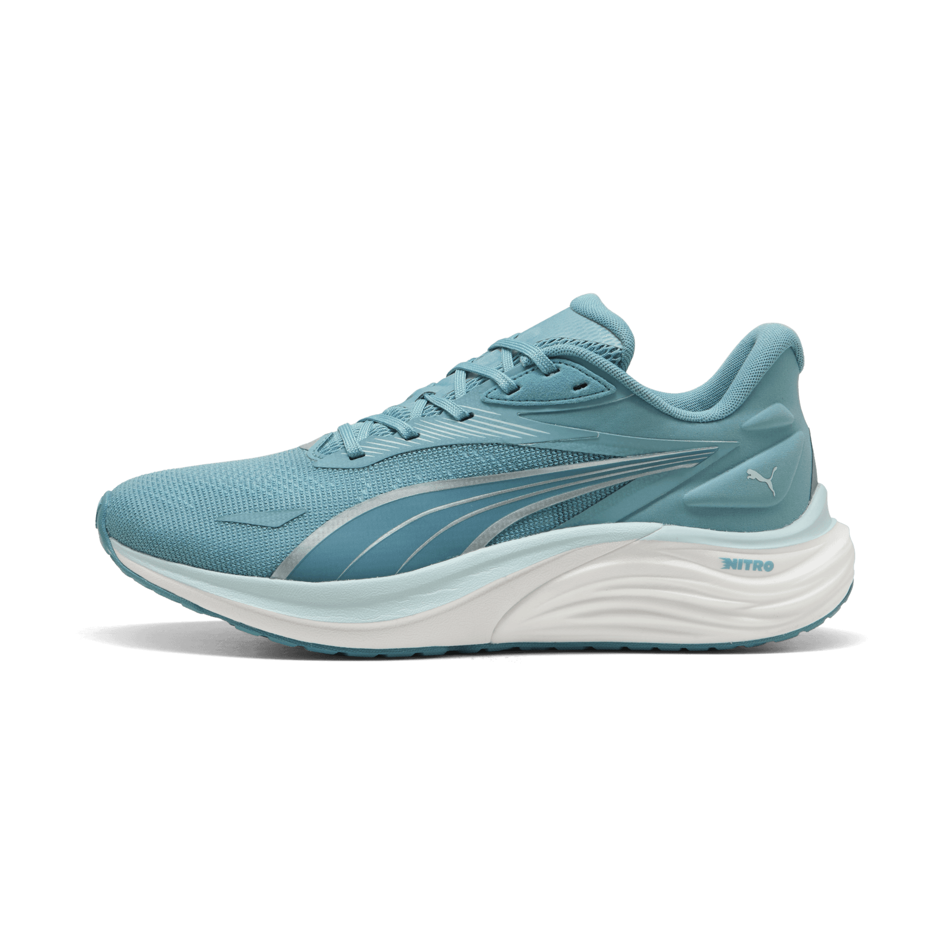 PUMA Electrify Nitro 4 – Baltic Sea Blue Fresh Water Puma Silver — 2