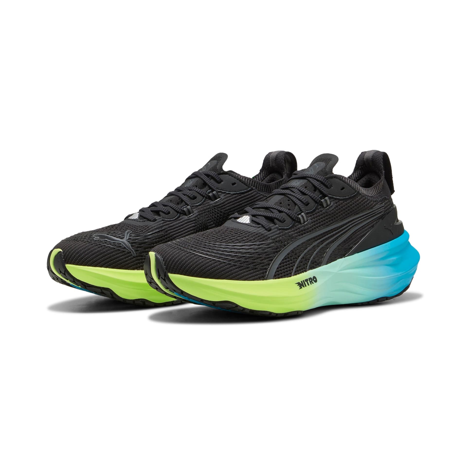 PUMA ForeverRun Nitro 2 – Puma Black Fizzy Light Speed Blue — 3