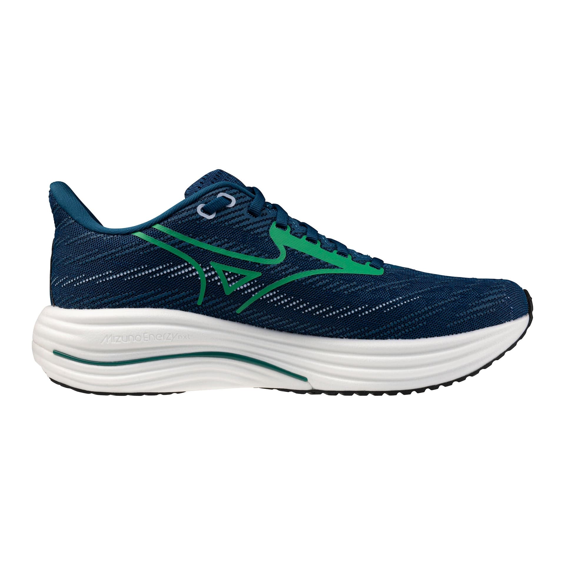 Mizuno Wave Rider 29 – Sailor Blue Goblin Green — 3