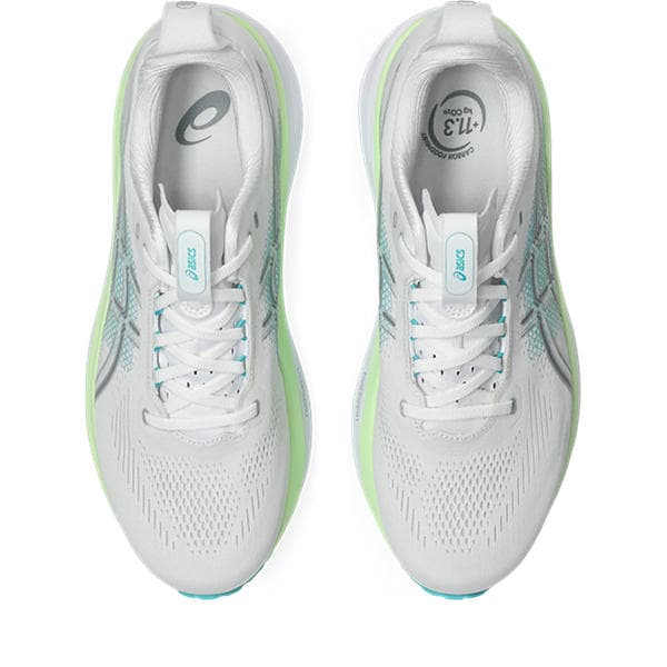 ASICS Gel-Kayano 33 – White Energy Aqua — 7