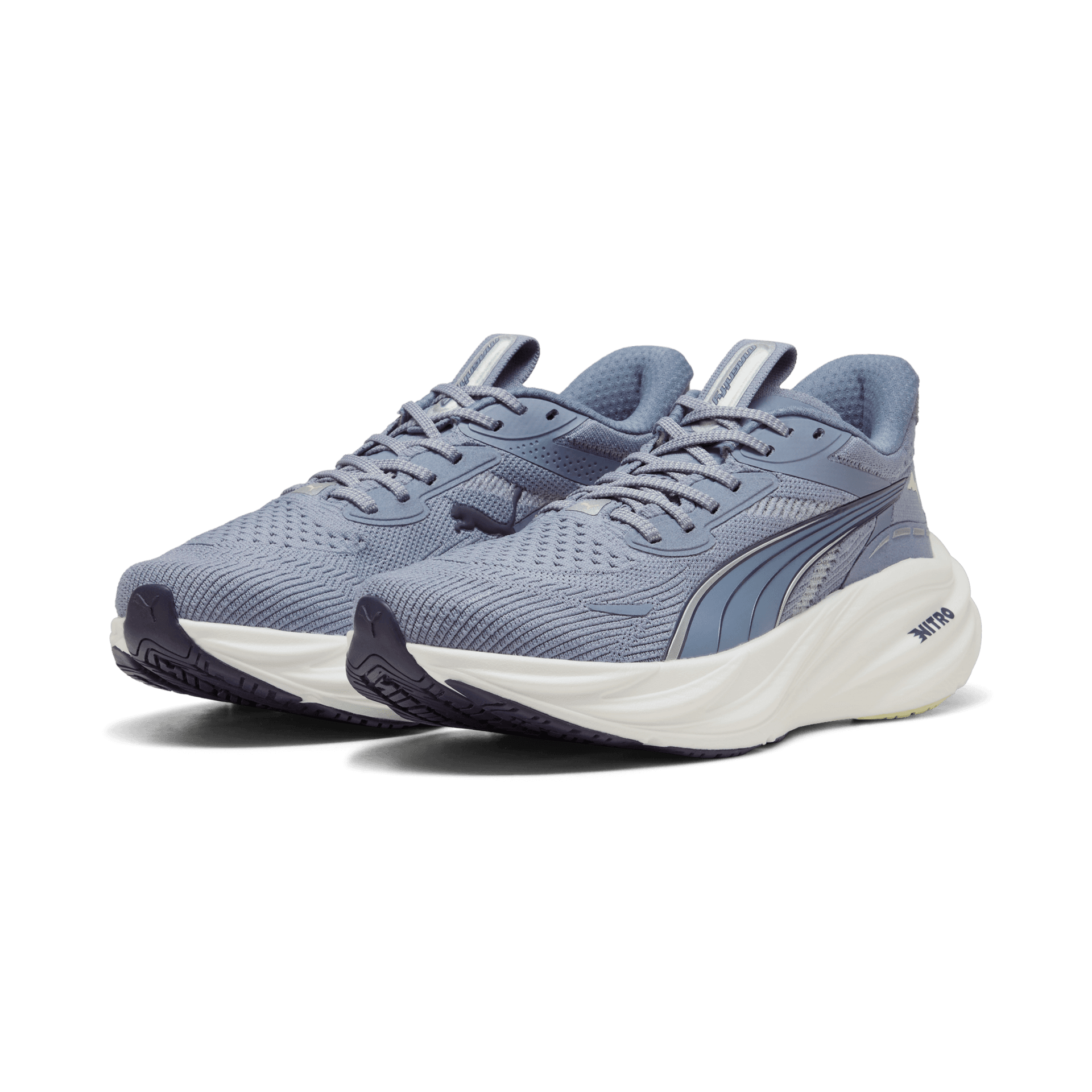 PUMA Magnify Nitro 3 – Gray Sky Deep Plum Vibrant Silver — 3