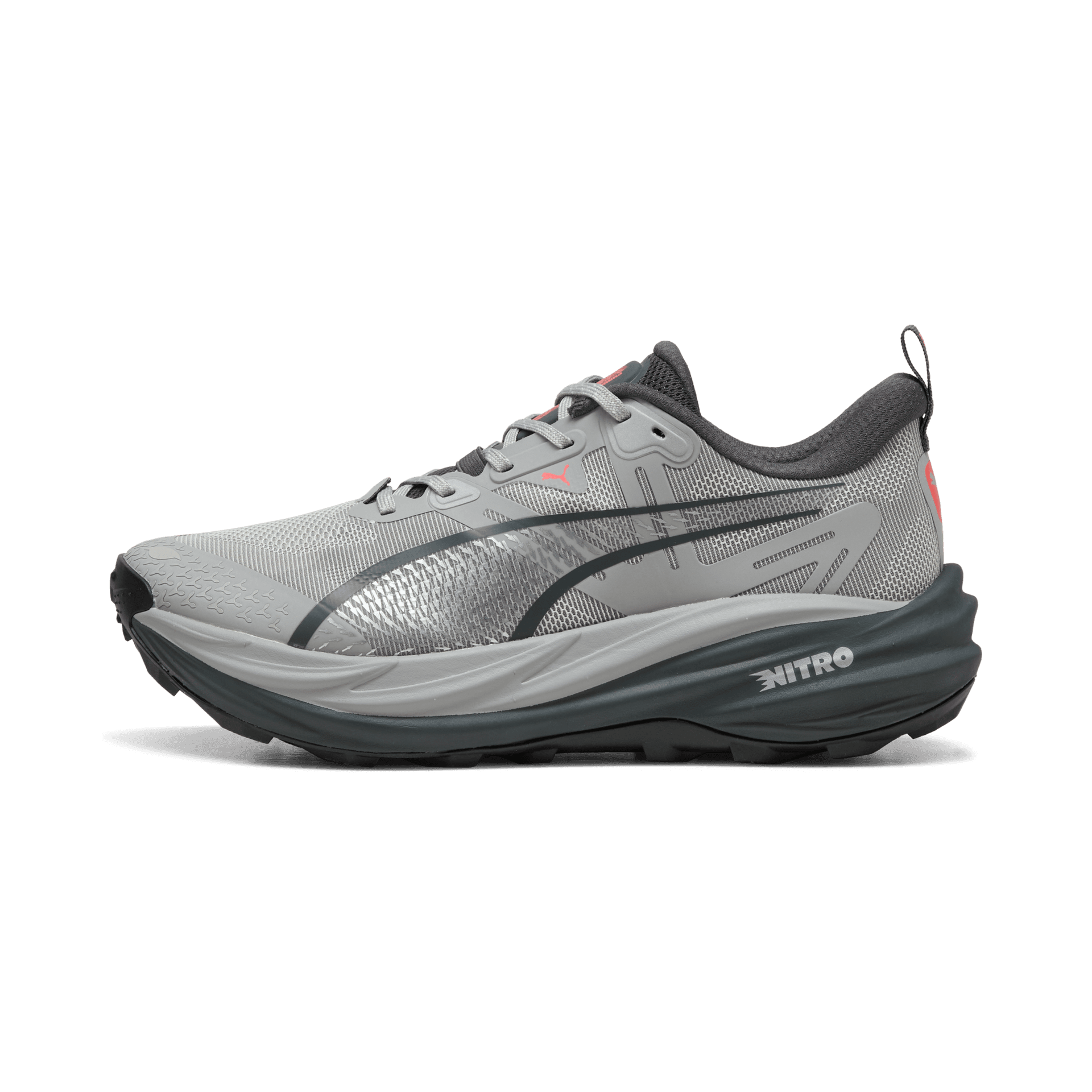 PUMA Voyage Nitro 4 – Gray Echo Red Glamour — 2