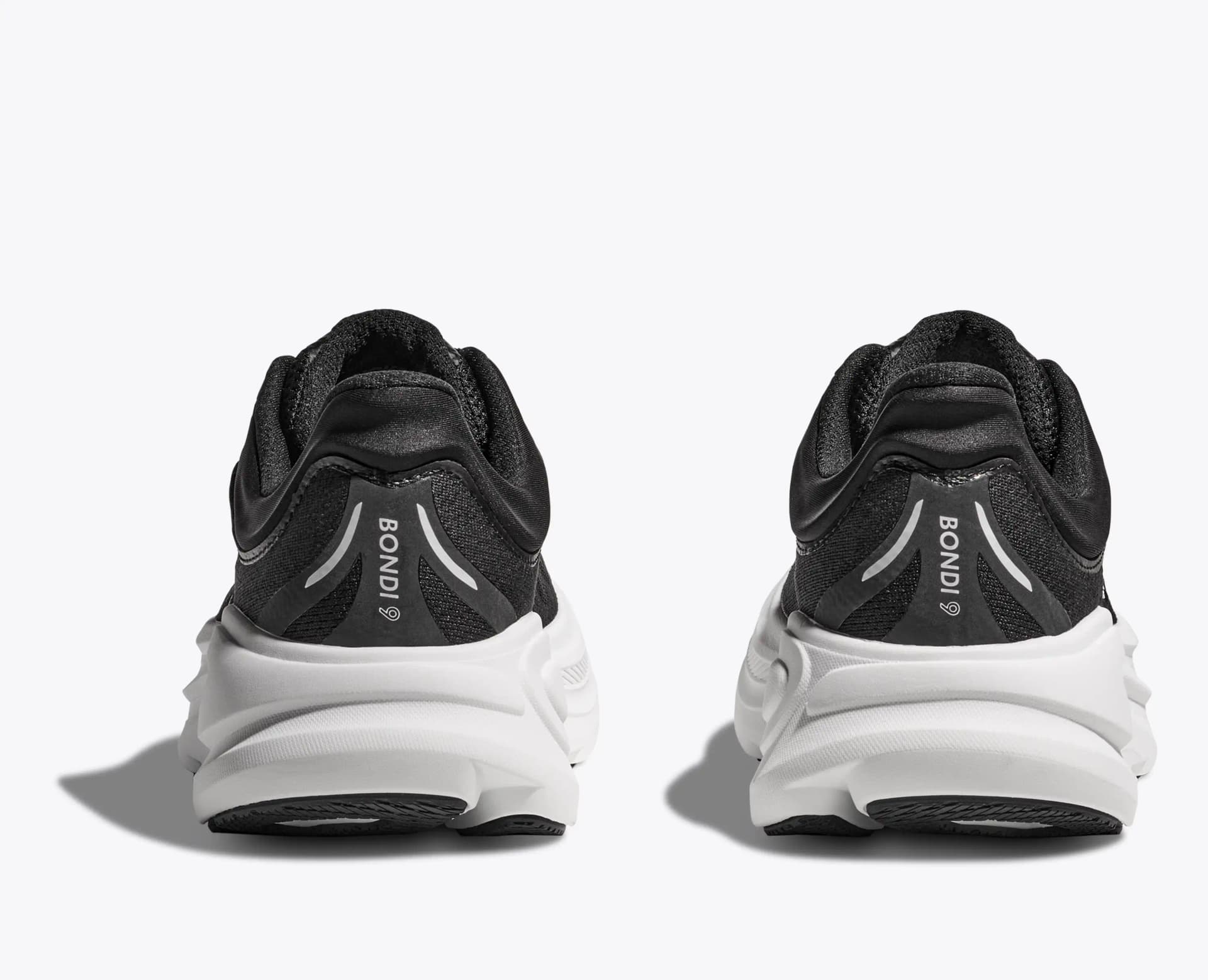 HOKA Bondi 9 – Black / White — 5