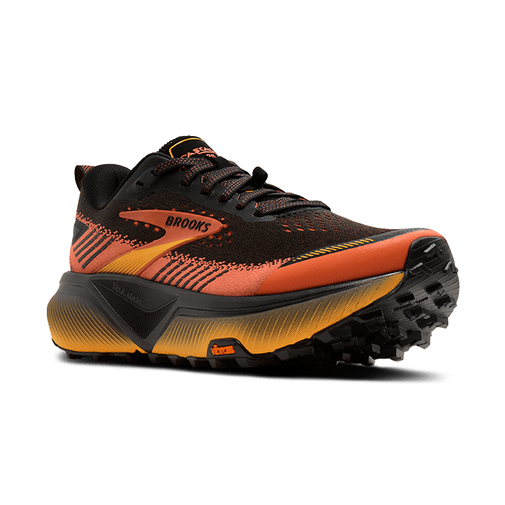 Brooks Cascadia 20 – Black Tigerlily Orange — 2