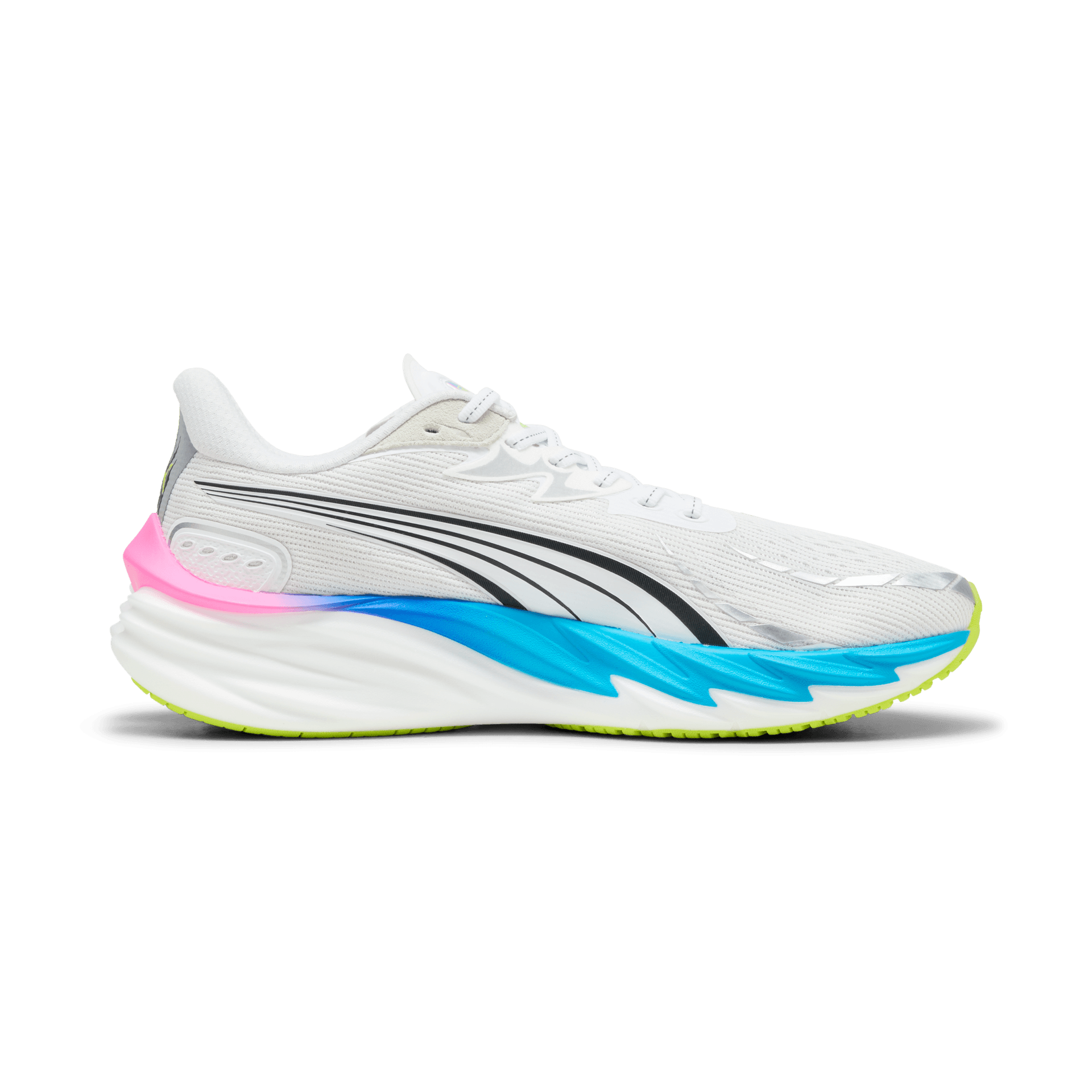 PUMA Velocity Nitro 4 – Puma White Ultra Blue Poison Pink