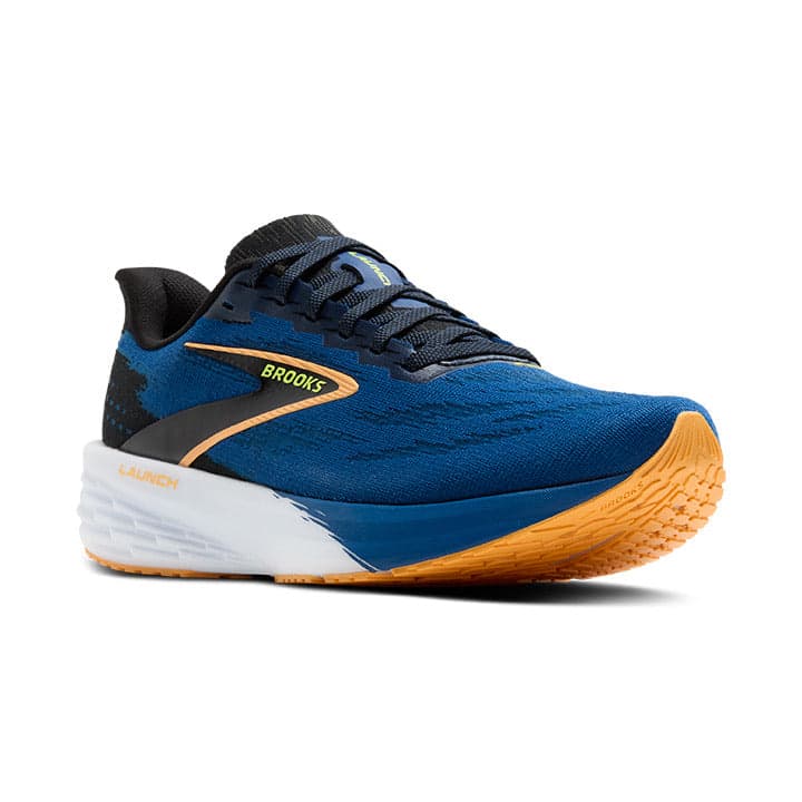 Brooks Launch 11 – Black Navy Peony Orange — 2