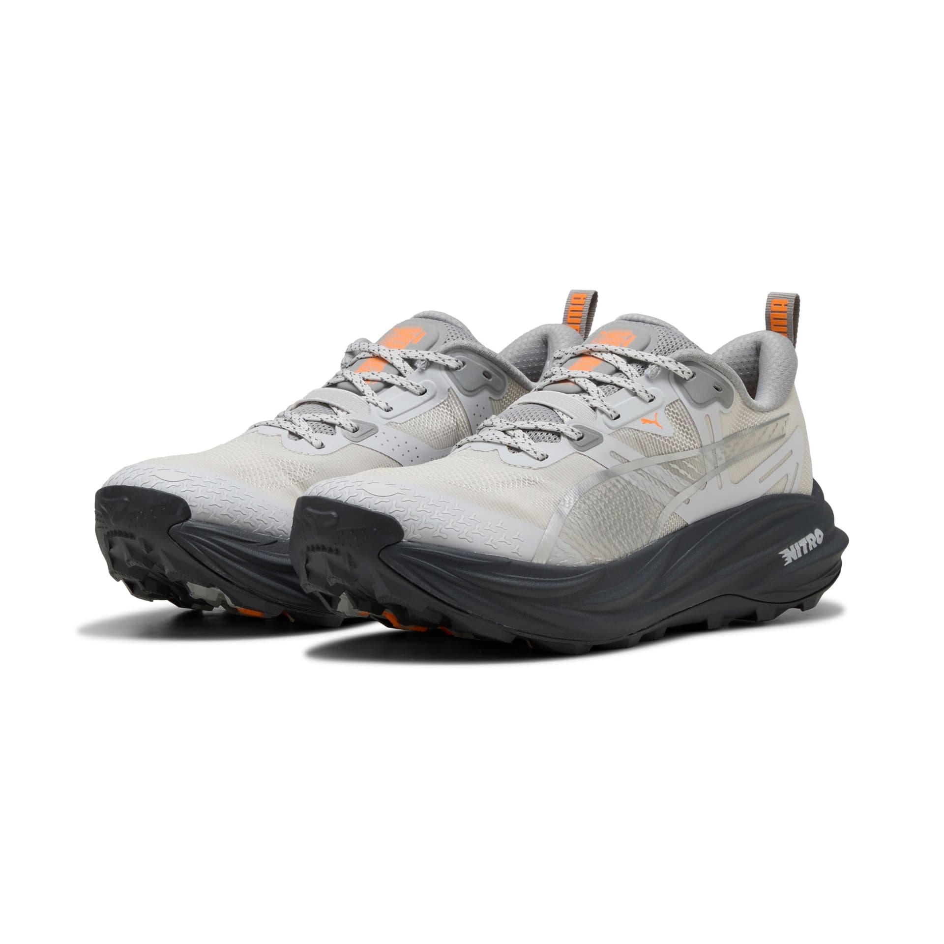 PUMA Voyage Nitro 4 – Feather Gray Dusky Gray Heat Fire — 3