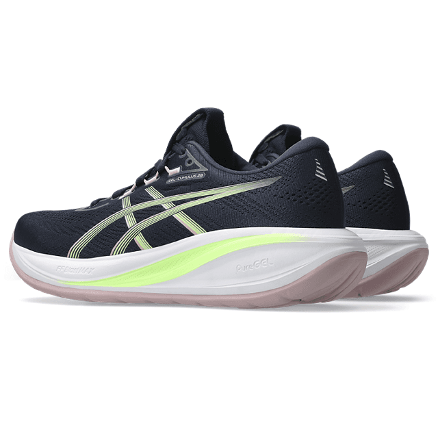 ASICS Gel-Cumulus 28 – Midnight Illuminate Green — 3