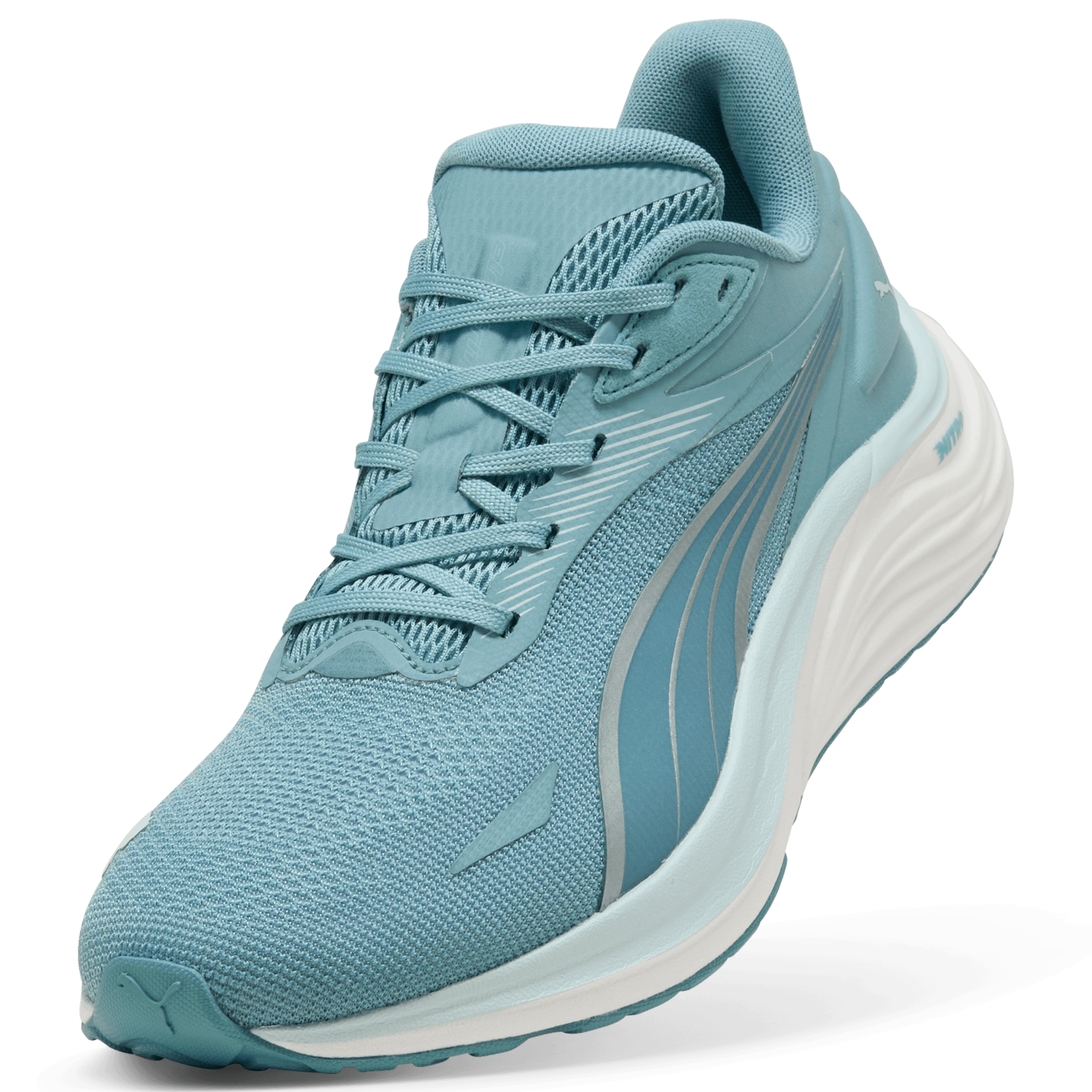 PUMA Electrify Nitro 4 – Baltic Sea Blue Fresh Water Puma Silver — 4