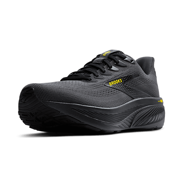Brooks Ghost 17 – Ebony Black Yellow — 4