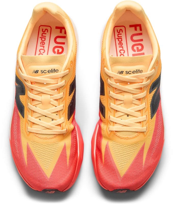 New Balance FuelCell SuperComp Elite v5 – Tangerine Heat White Peach — 4