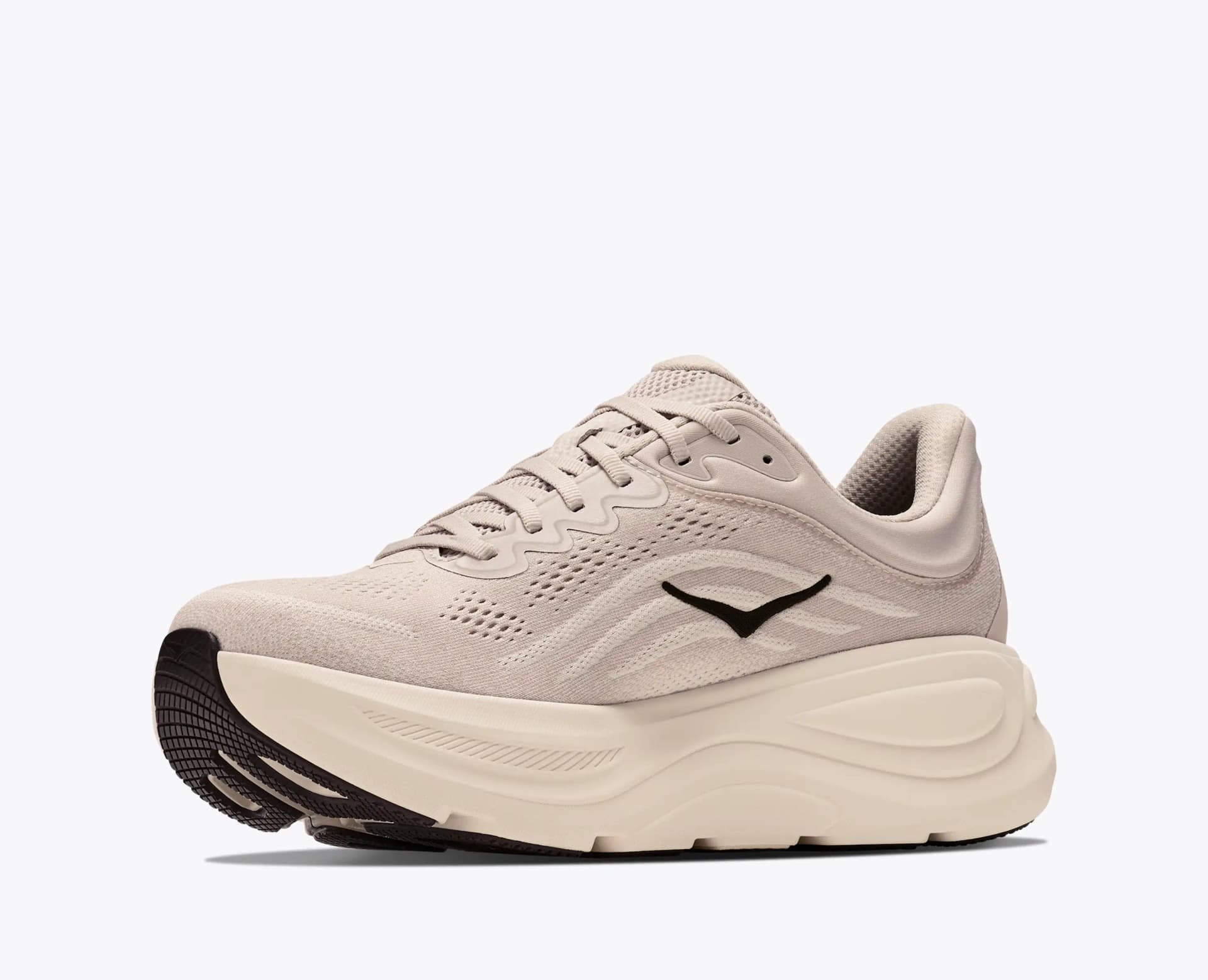 HOKA Bondi 9 – River Rock Grey / Alabaster — 3