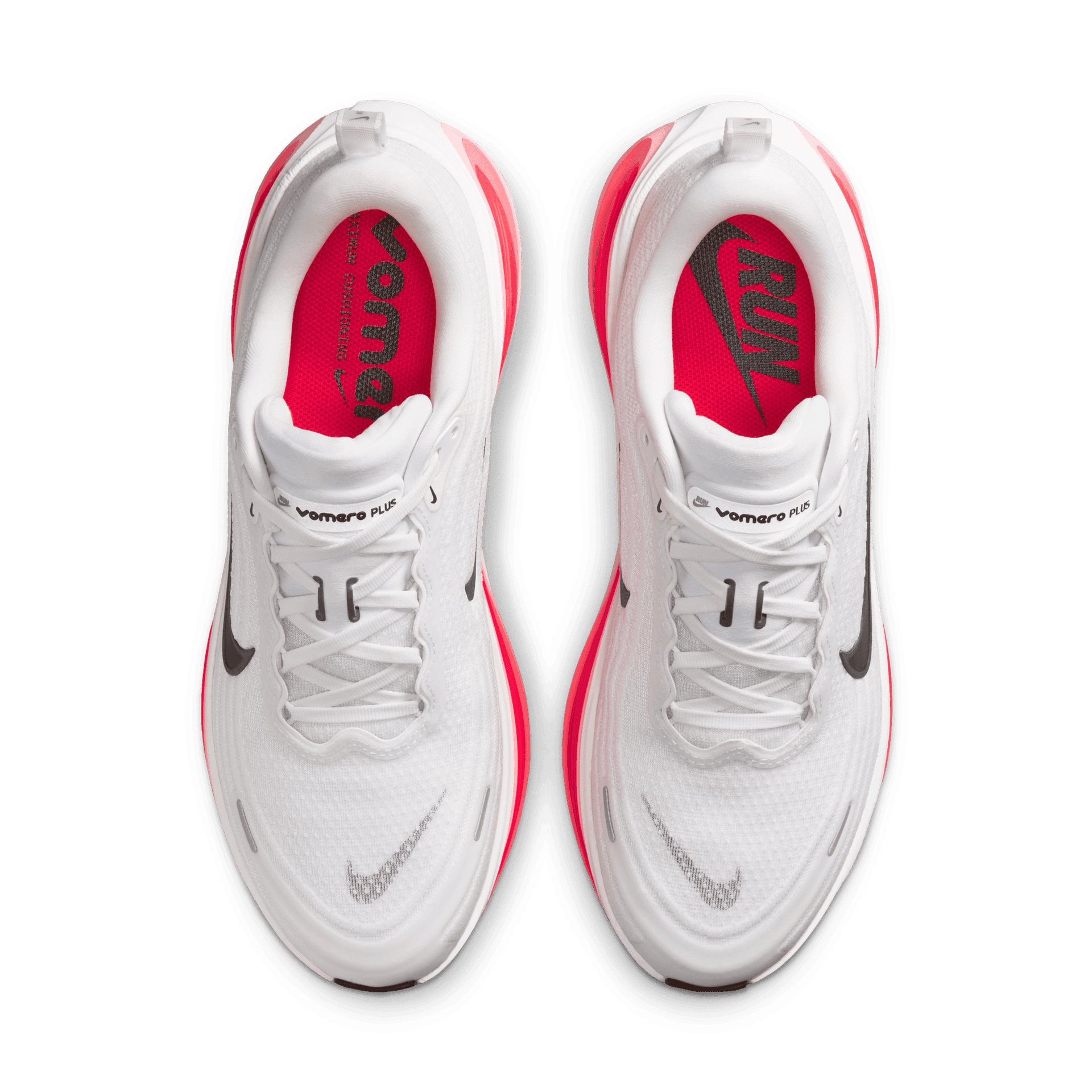 Nike Vomero Plus – White Black Bright Crimson — 6