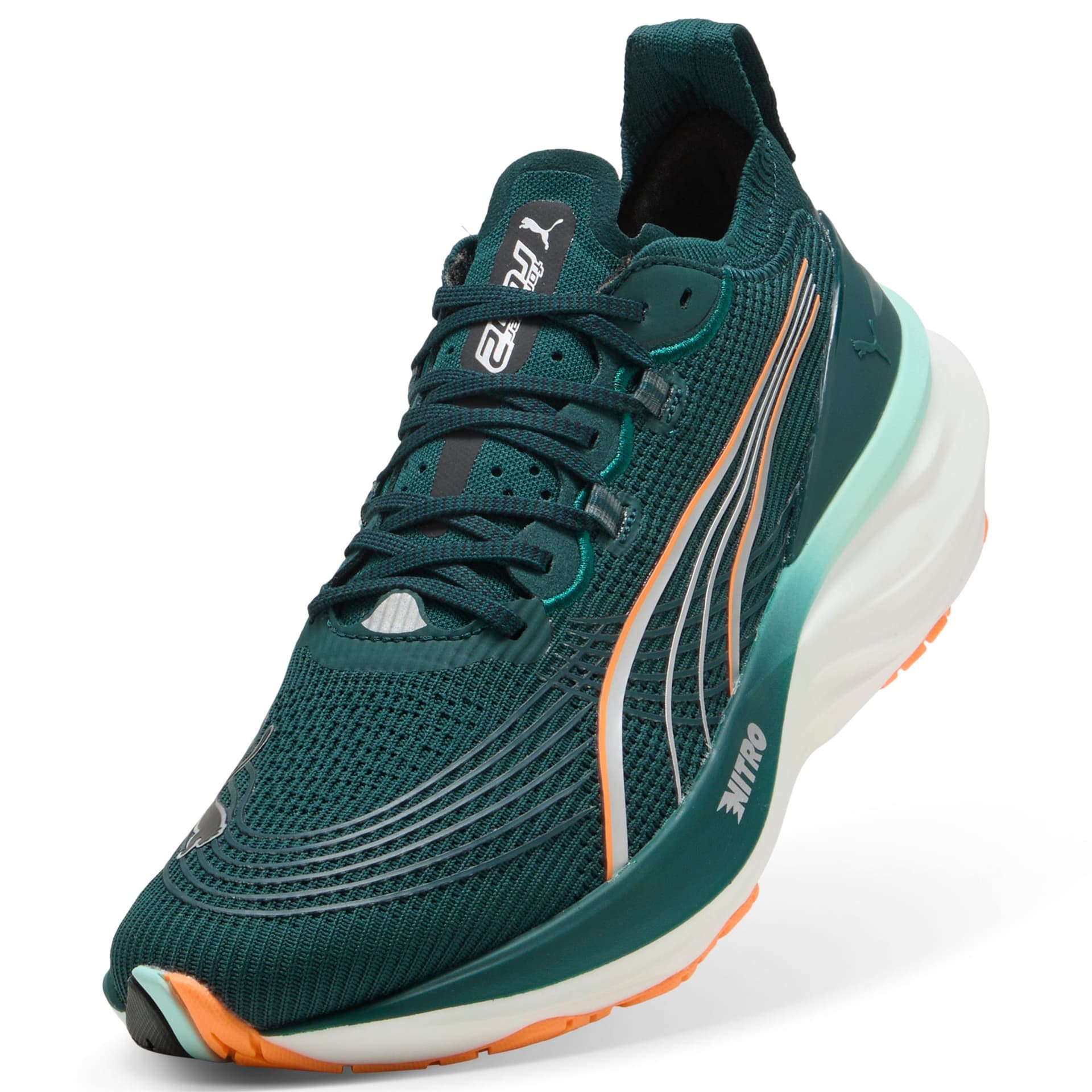 PUMA ForeverRun Nitro 2 – Green Terrain Heat Fire — 4
