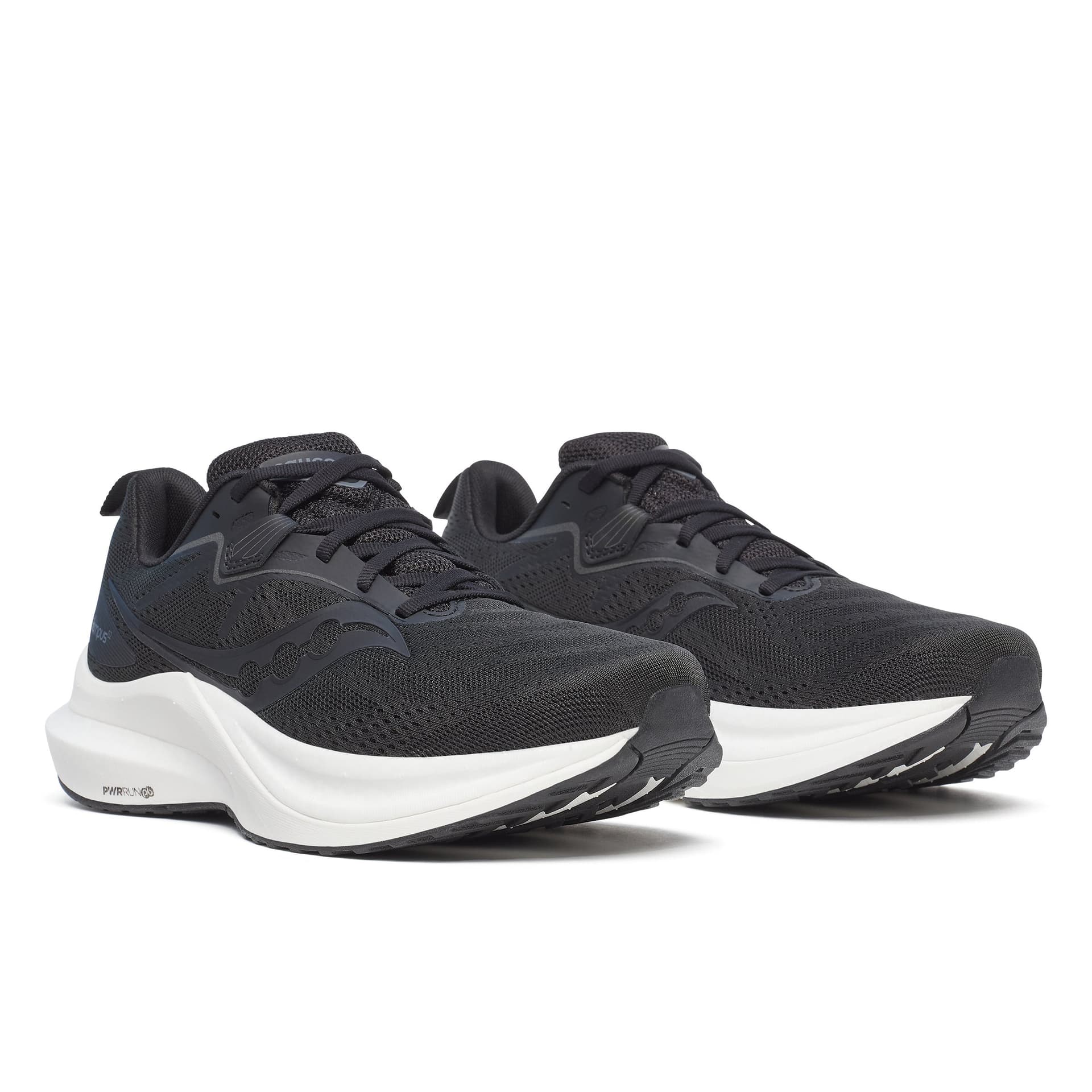 Saucony Tempus 2 – Black White (2) — 3