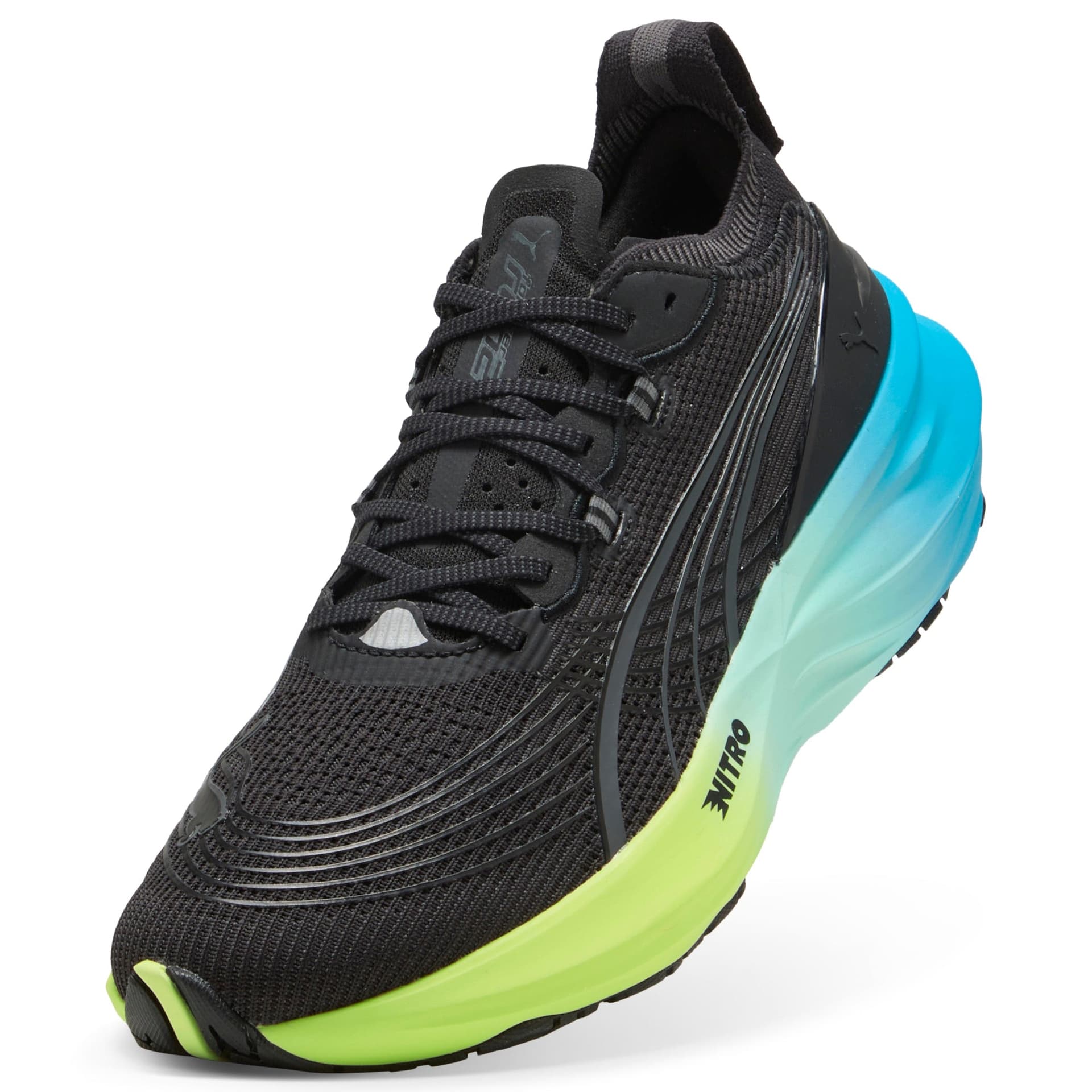 PUMA ForeverRun Nitro 2 – Puma Black Fizzy Light Speed Blue — 4