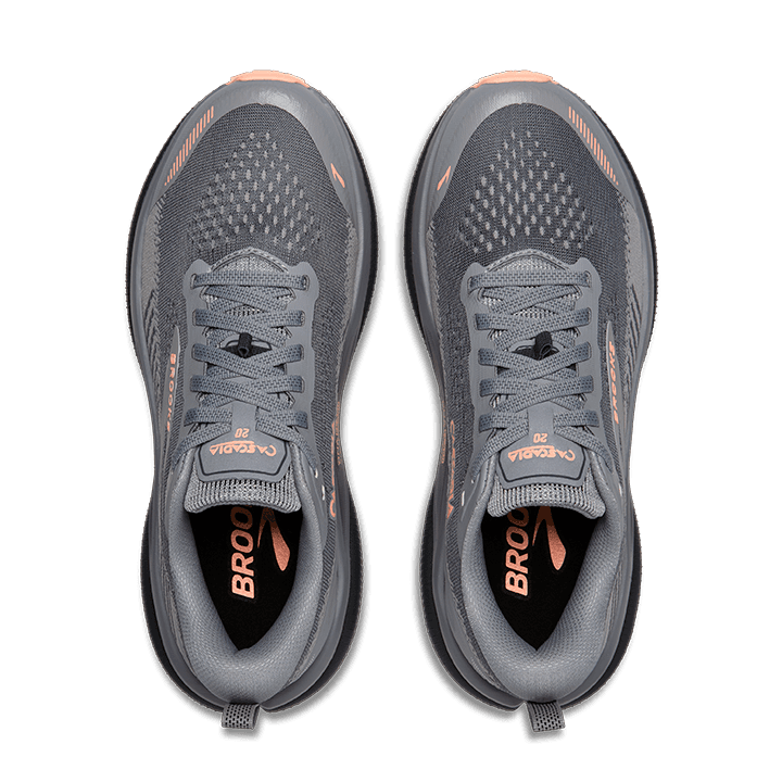 Brooks Cascadia 20 – Grey Grey Peach — 7