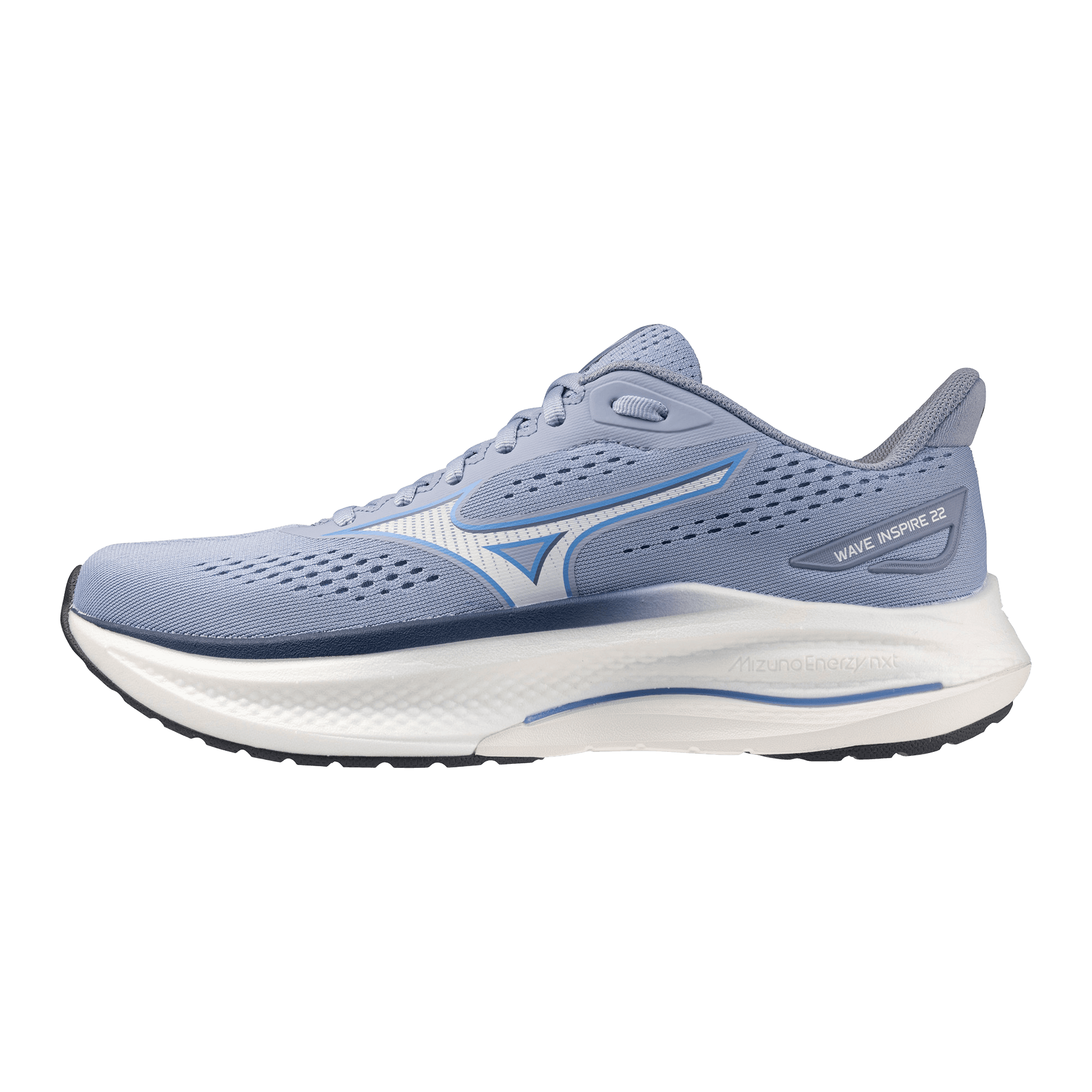 Mizuno Wave Inspire 22 – Eventide White — 3