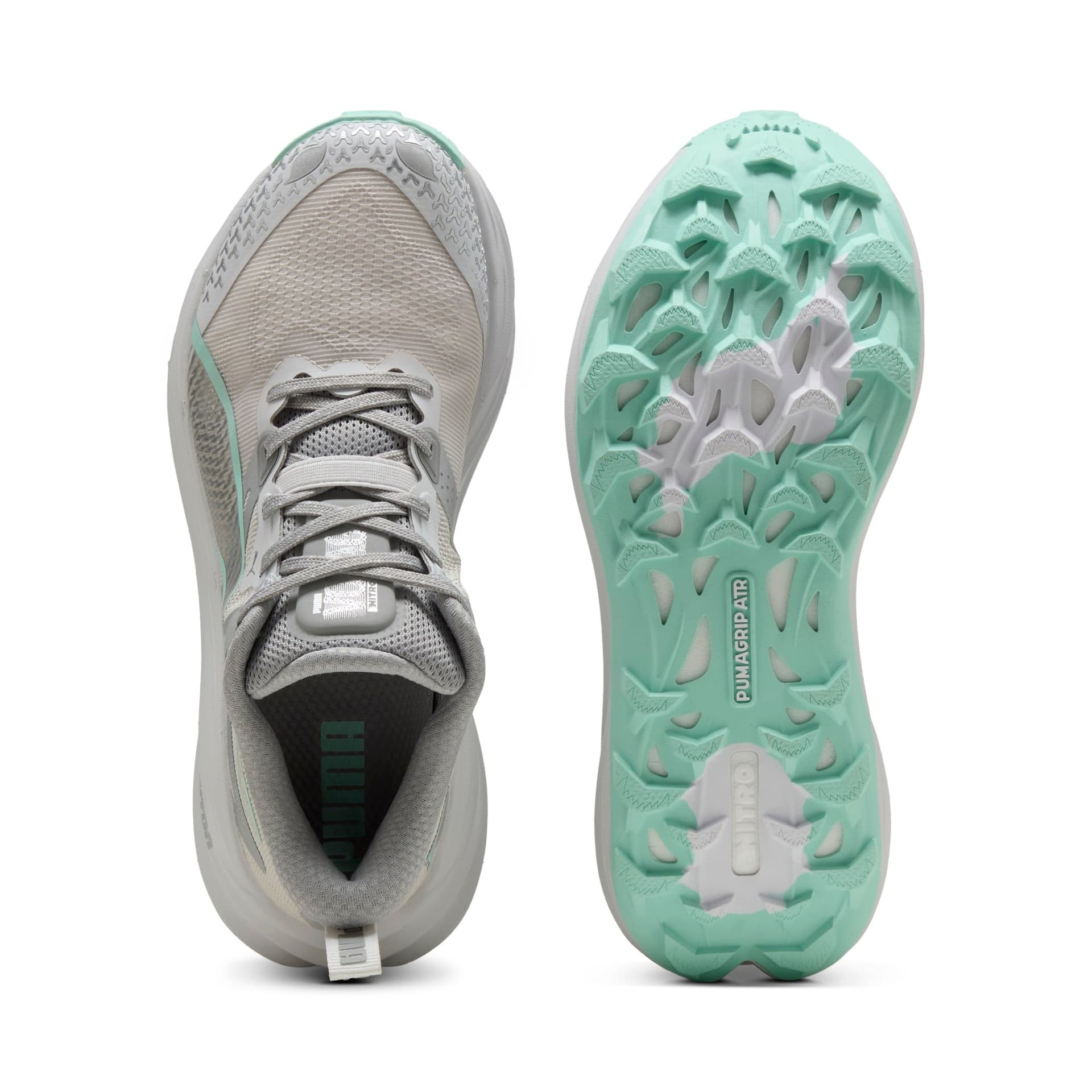 PUMA Voyage Nitro 4 – Feather Gray Mint Melt Puma Silver — 6