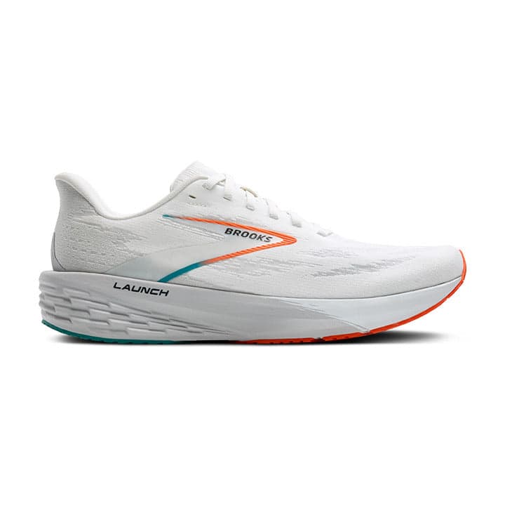 Brooks Launch 11 – White Oyster Orange