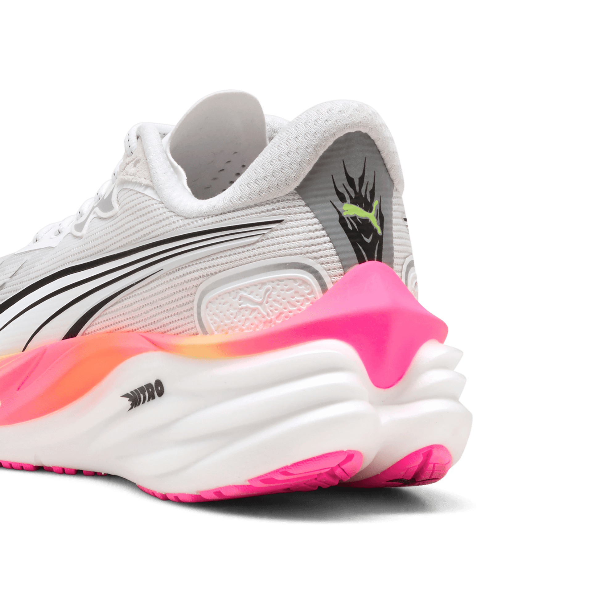 PUMA Velocity Nitro 4 – Puma White Glowing Red Poison Pink — 5