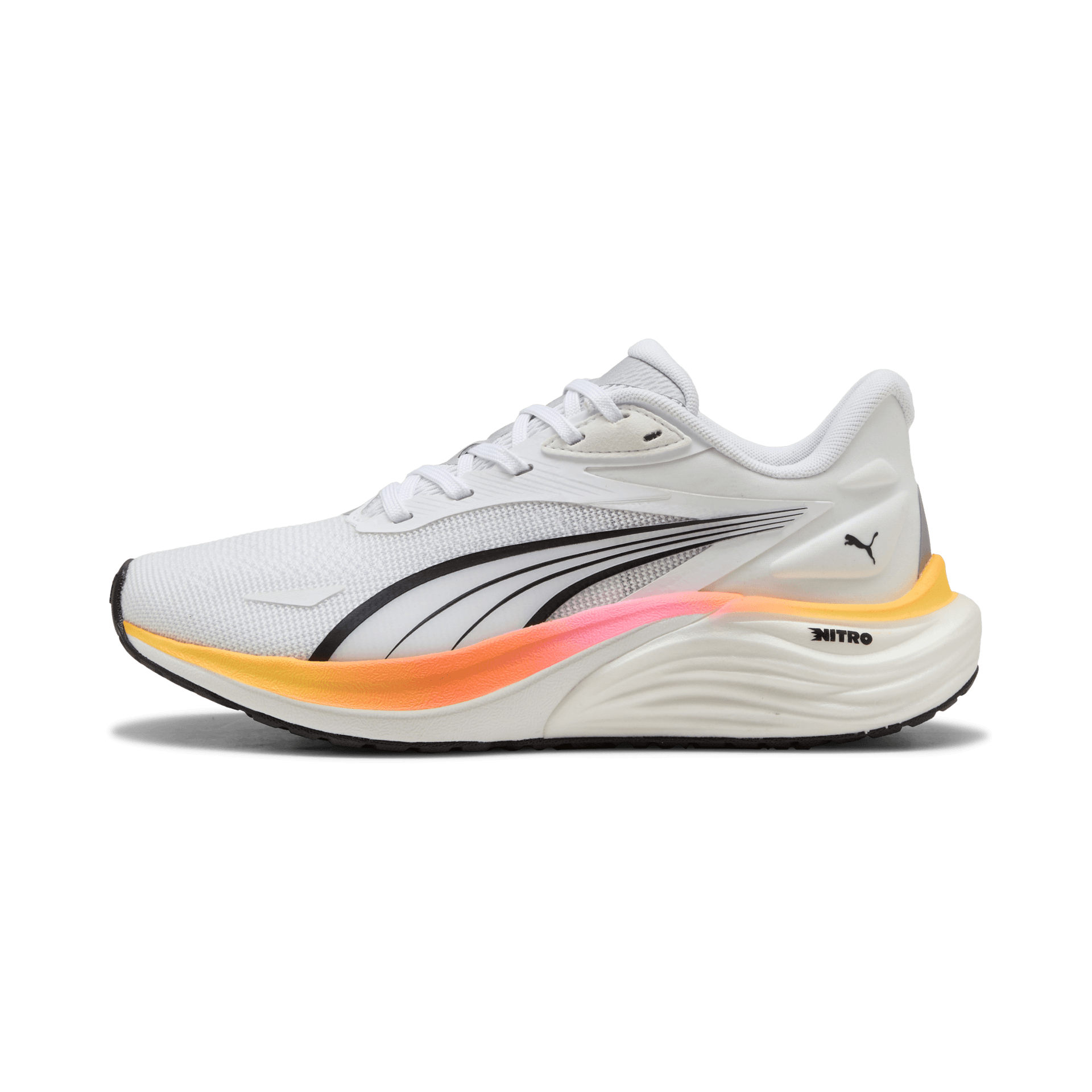 PUMA Electrify Nitro 4 – Puma White Sun Stream Poison Pink — 2