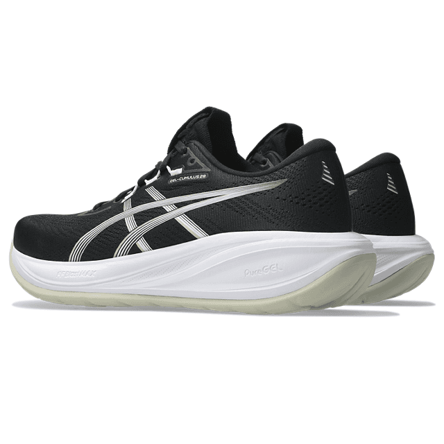 ASICS Gel-Cumulus 28 – Black White — 3