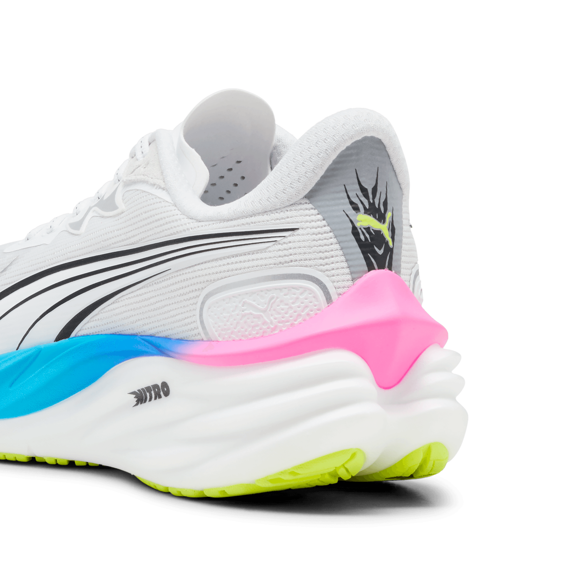PUMA Velocity Nitro 4 – Puma White Ultra Blue Poison Pink — 5