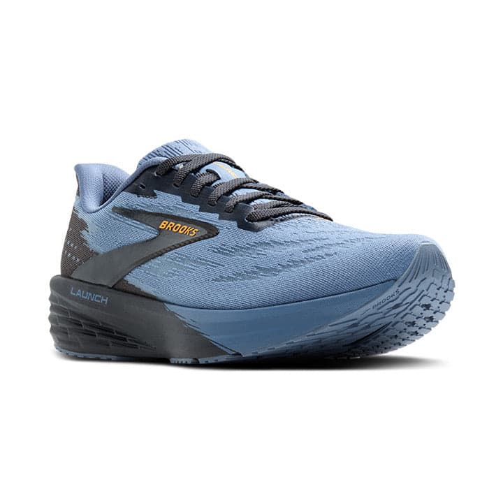 Brooks Launch 11 – Country Blue Ebony Orange — 2
