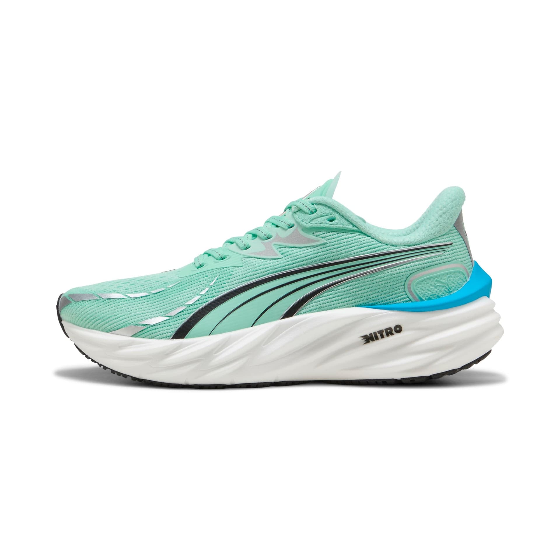 PUMA Velocity Nitro 4 – Mint Melt Speed Blue — 2