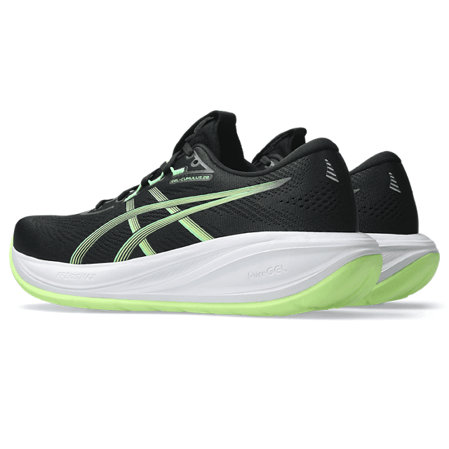 ASICS Gel-Cumulus 28 – Black Illuminate Green — 3