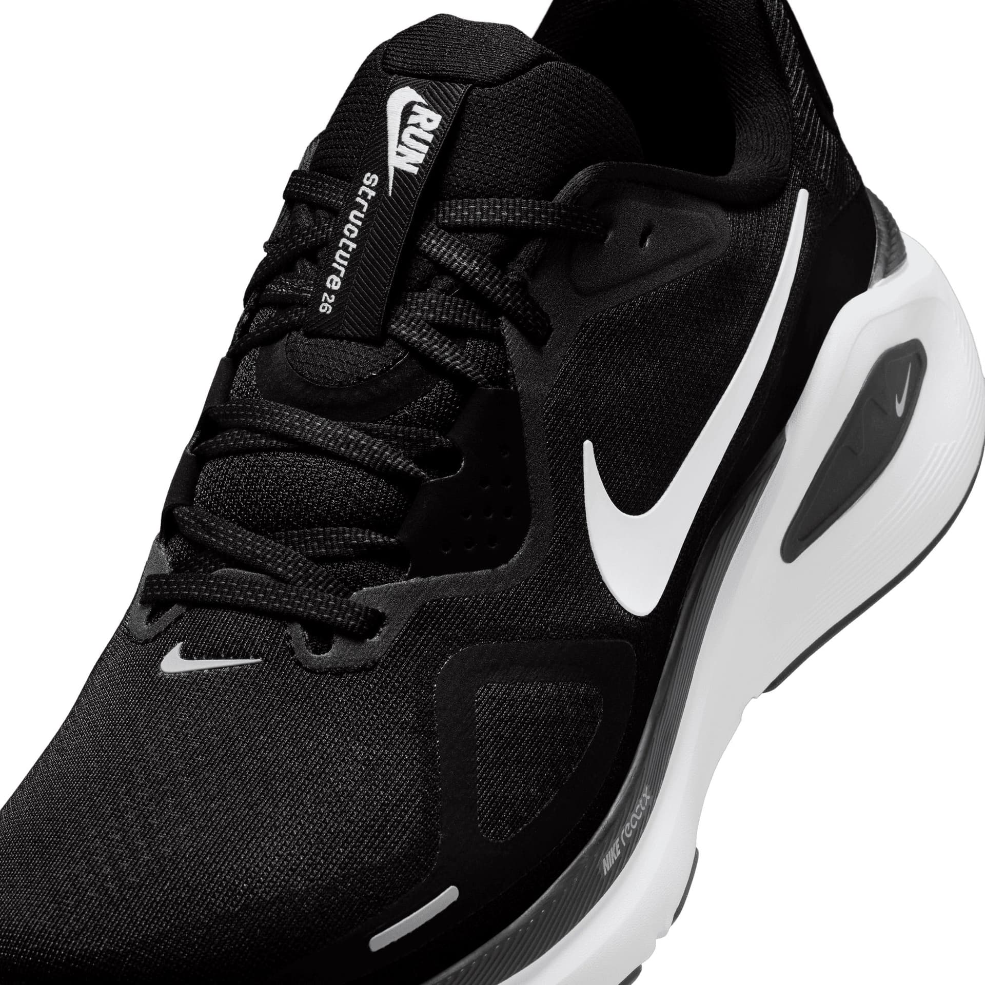 Nike Structure 26 – Black White Cool Grey Metallic Silver — 4