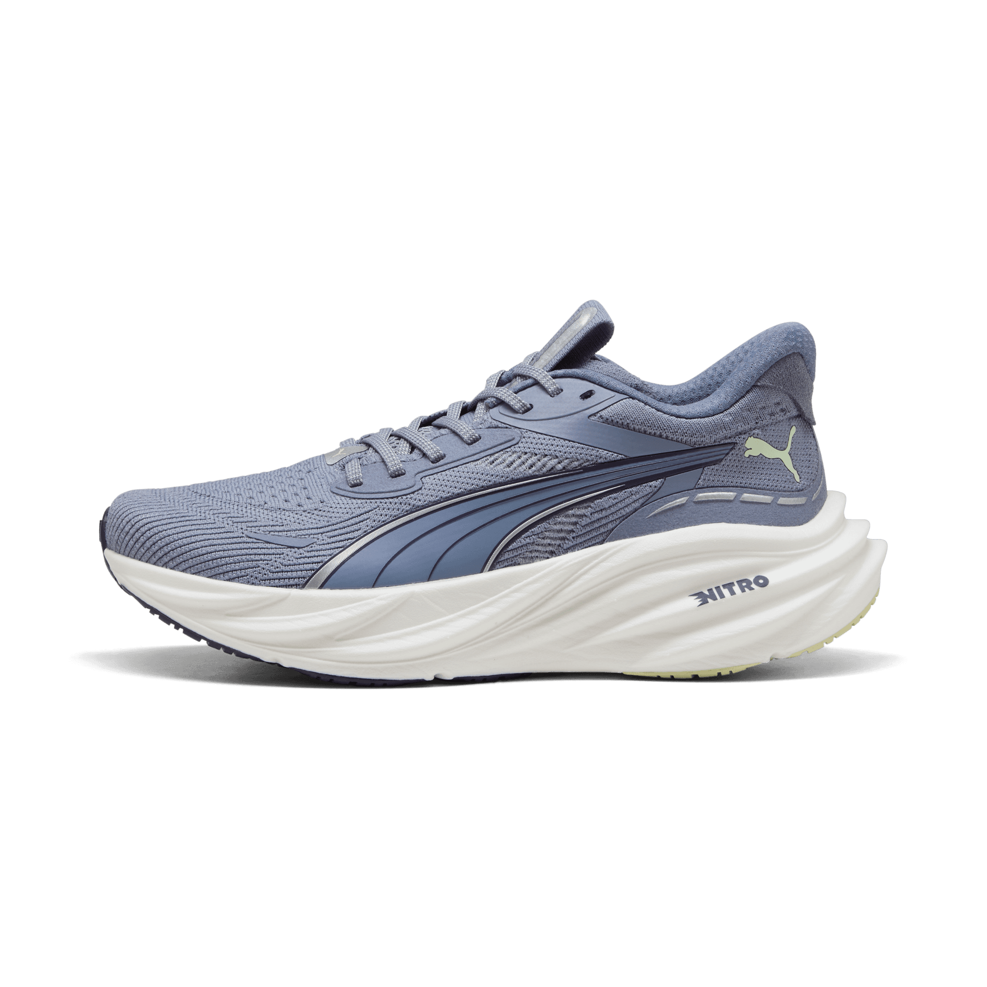 PUMA Magnify Nitro 3 – Gray Sky Deep Plum Vibrant Silver — 2