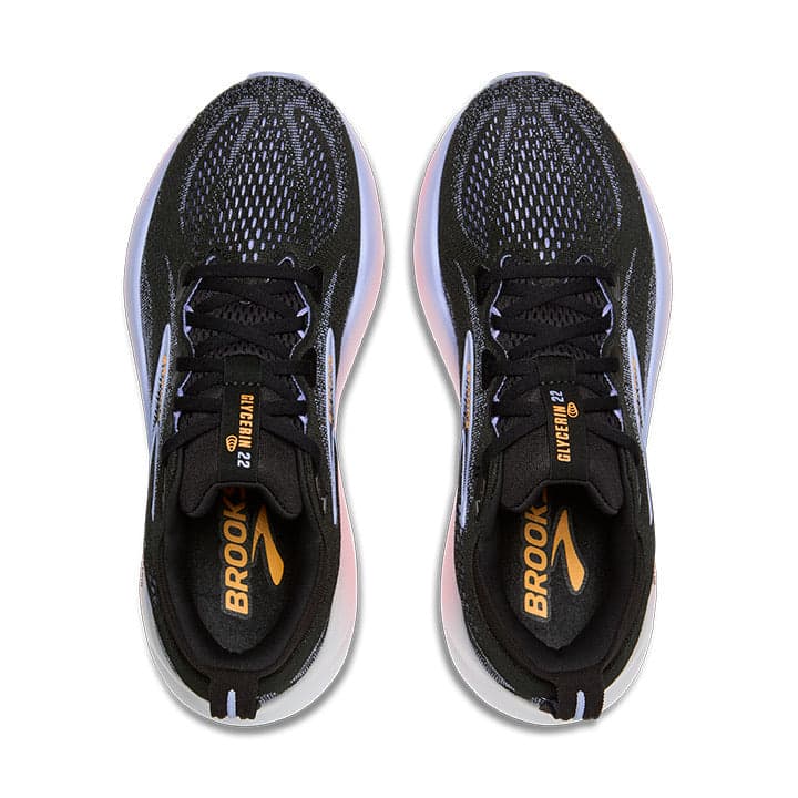 Brooks Glycerin 22 – Black Blue Heron Orange — 4