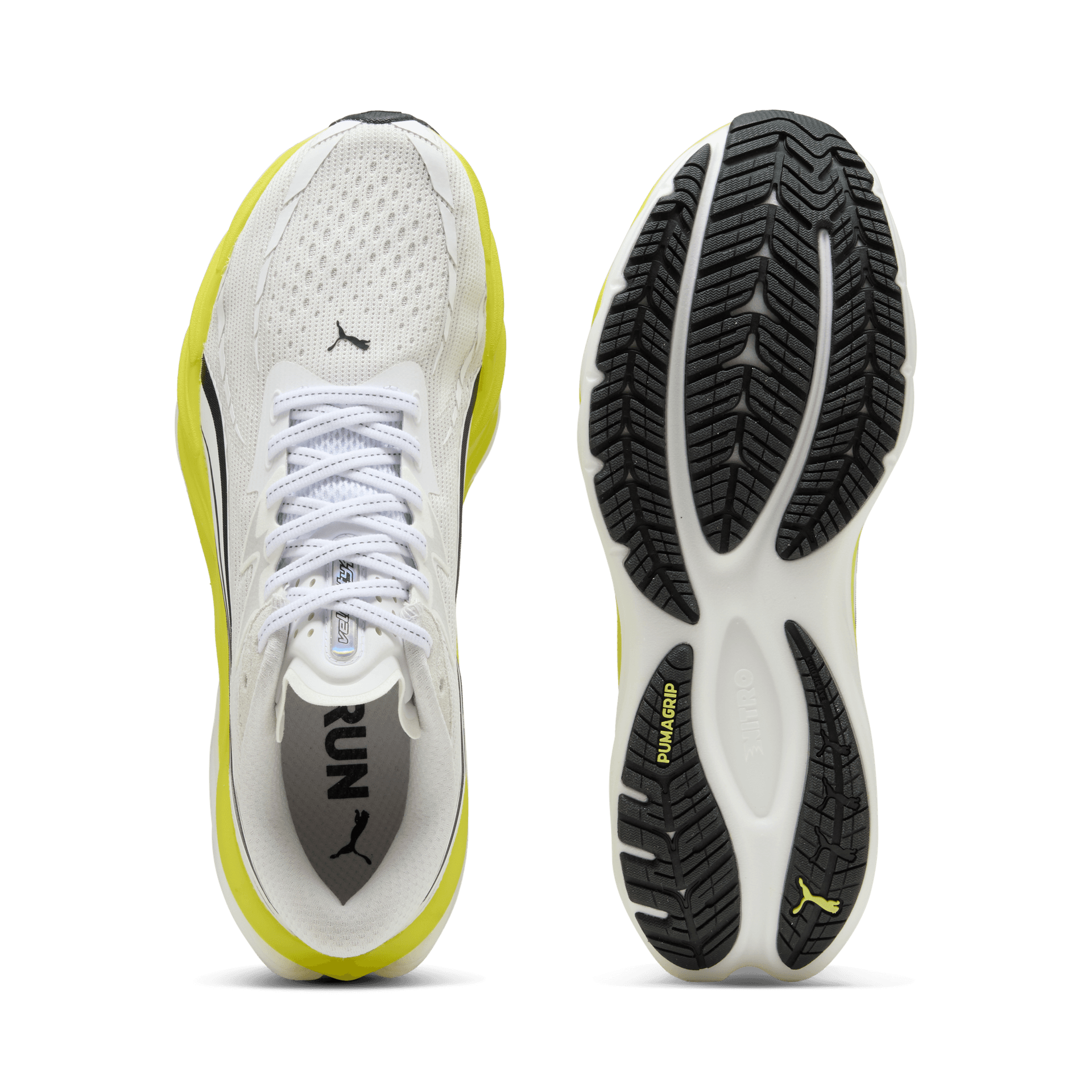 PUMA Velocity Nitro 4 – Puma White Lux Lime — 6