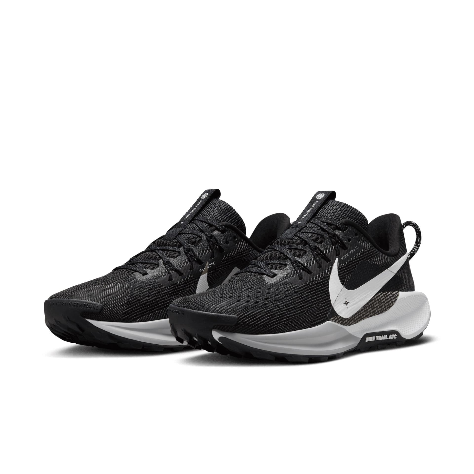 Nike Pegasus Trail 5 – Black White Anthracite Wolf Grey — 3